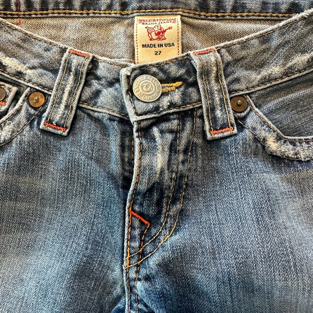 Vintage True Religion distressed flares size 27